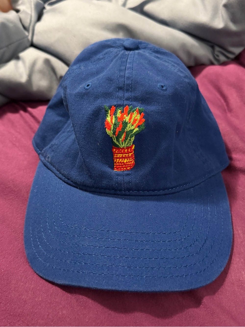 Harry Styles blue tulip baseball hat
